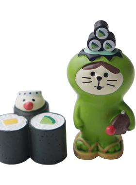 可爱日式寿司店迷你摆件