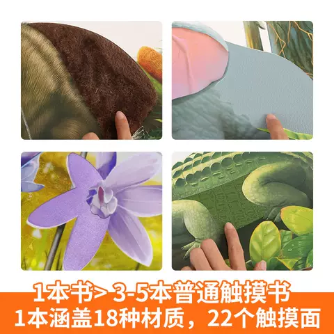 熊猫触摸书 宝宝的第一本触摸书 婴儿书早教益智玩具 0到2-3岁绘本幼儿触觉启蒙认知洞洞翻翻睡前故事书地板书本撕不烂儿童书籍 图片 4