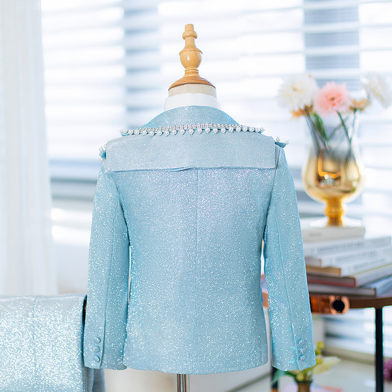 儿童西装套装高端重工模特走秀潮服男童礼服主持小西服钢琴演出服,淘宝优惠券,粉丝福利购,淘宝优惠卷