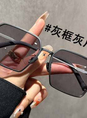 塑钢钛高奢2024新款男士墨镜可配度数方形偏光太阳镜开车驾驶眼镜