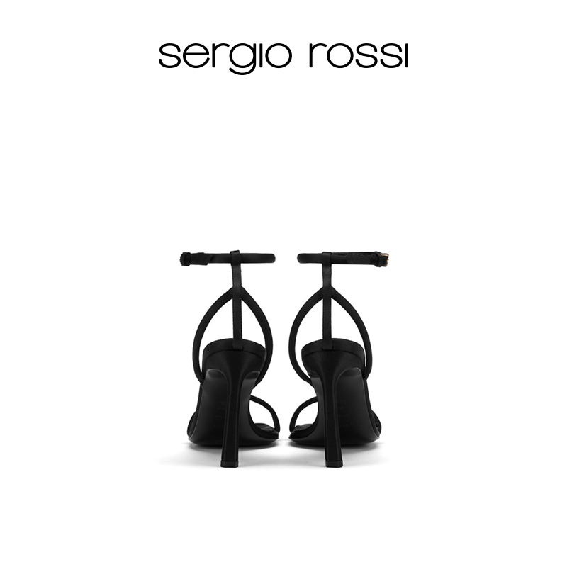 Sergio Rossi/SR女鞋Evangelie系列一字带高跟凉鞋