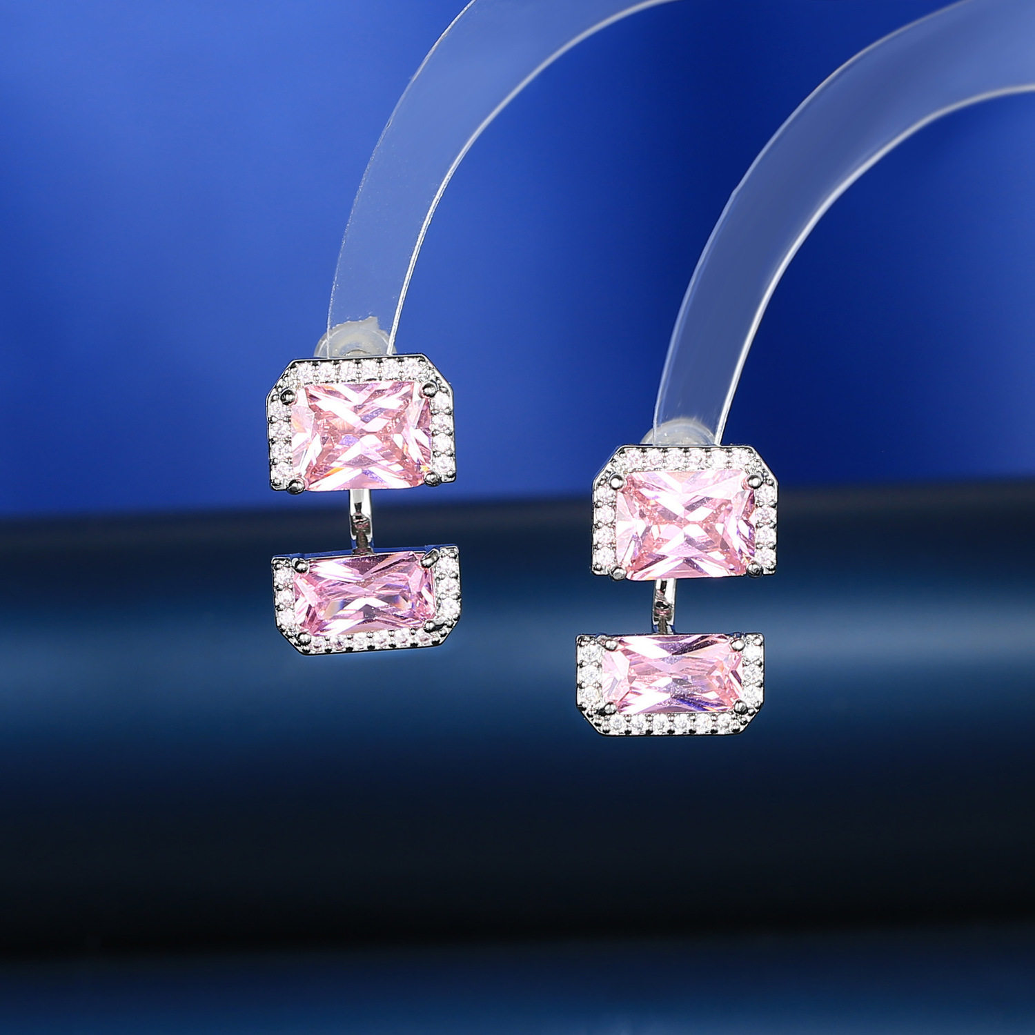 欧美2025夏季新款夸张微镶锆石耳环耳钉耳坠女长款复古潮耳饰,淘宝优惠券,粉丝福利购,淘宝优惠卷