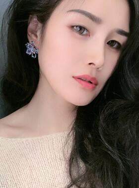初秋复古安可拉红珐琅釉玫瑰花朵