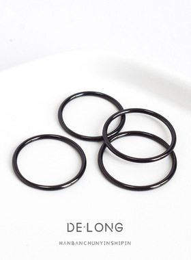 1.2线光圈戒指韩版冷淡风女款S925纯银极简光面线条细指环饰品