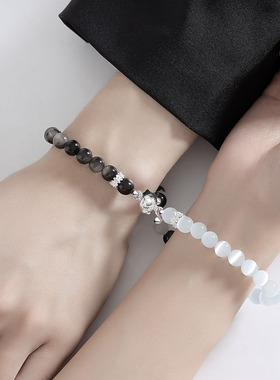 萌喵贴贴情侣手链萌趣可爱