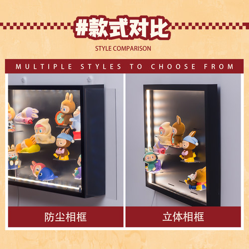 适用POPMART泡泡玛特DIMOO如果今天星期八系列盲盒手办场景展示盒 - 图3