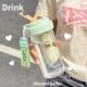 High temperature resistant water cup straw cup tea water separation plastic cup