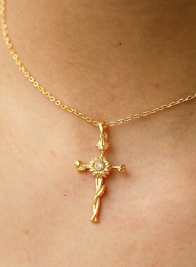 英国george melis欧美万圣节12月花朵项链诞生花项链友谊母亲节