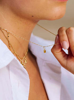 英国george melis12生辰石吊坠diy配件项链十二生辰石方块彩色