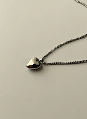 英国george melis爱心项链吊坠mama项链双面爱心情人节炉内真空