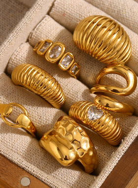 英国george melis欧美时尚气质复古个性手饰镀18k金面包爱心捶打