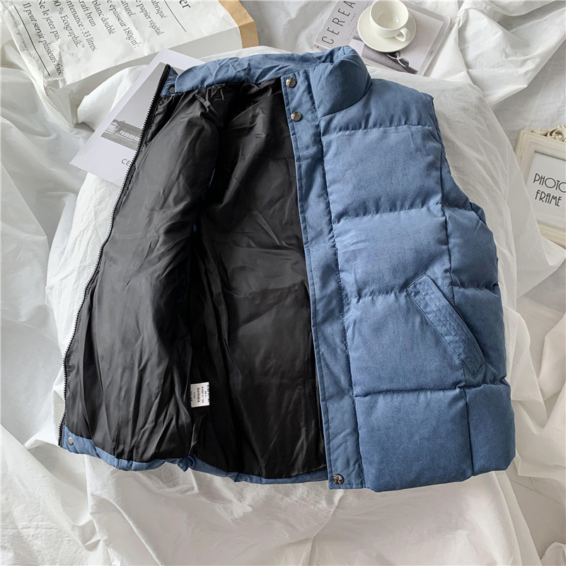 男士秋冬季羽绒棉款潮流休闲马甲 mleezae背心/马甲