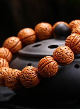 天然野生核桃手串桃胡脑