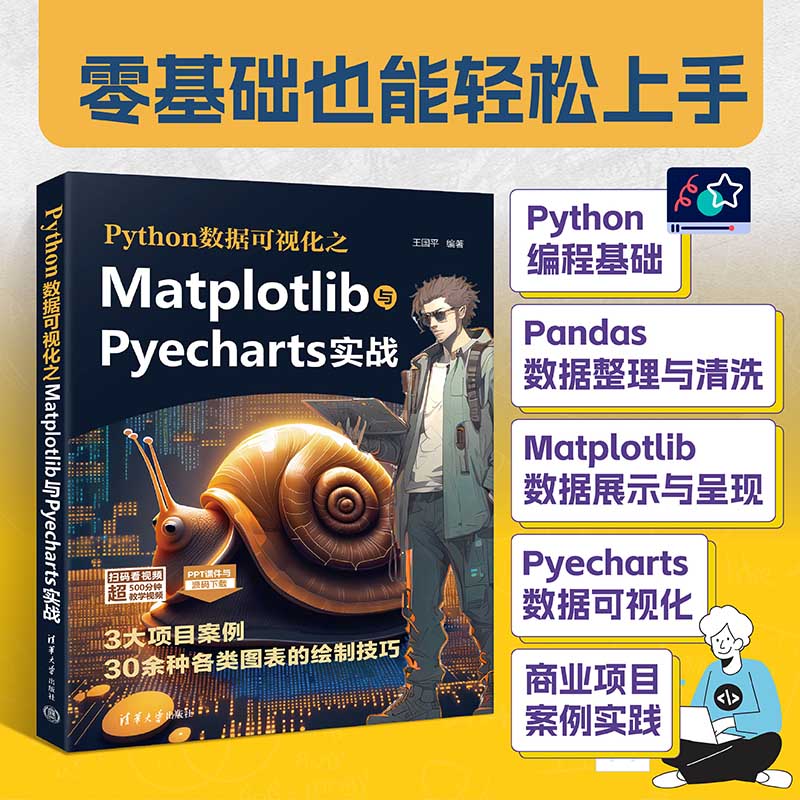 Python数据可视化之Matplotlib与Pyecharts实战 王国平 - 图0
