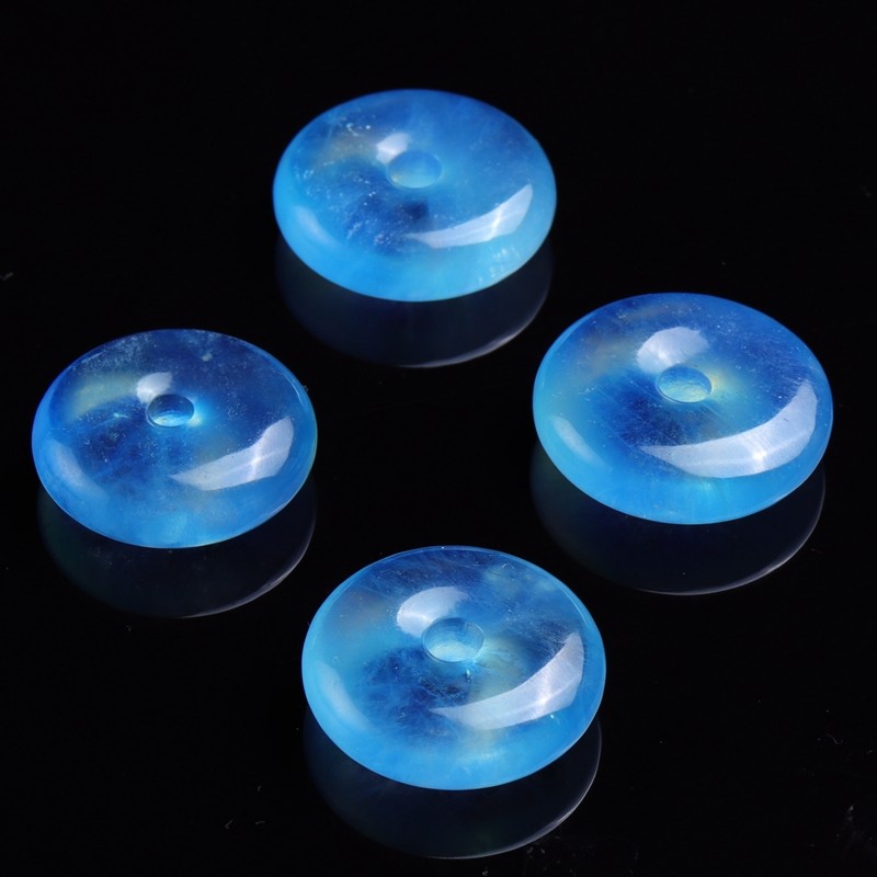 天然深蓝高蓝海蓝宝平安扣吊坠男女款挂坠饰品生日礼物饰品送证书,淘宝优惠券,粉丝福利购,淘宝优惠卷