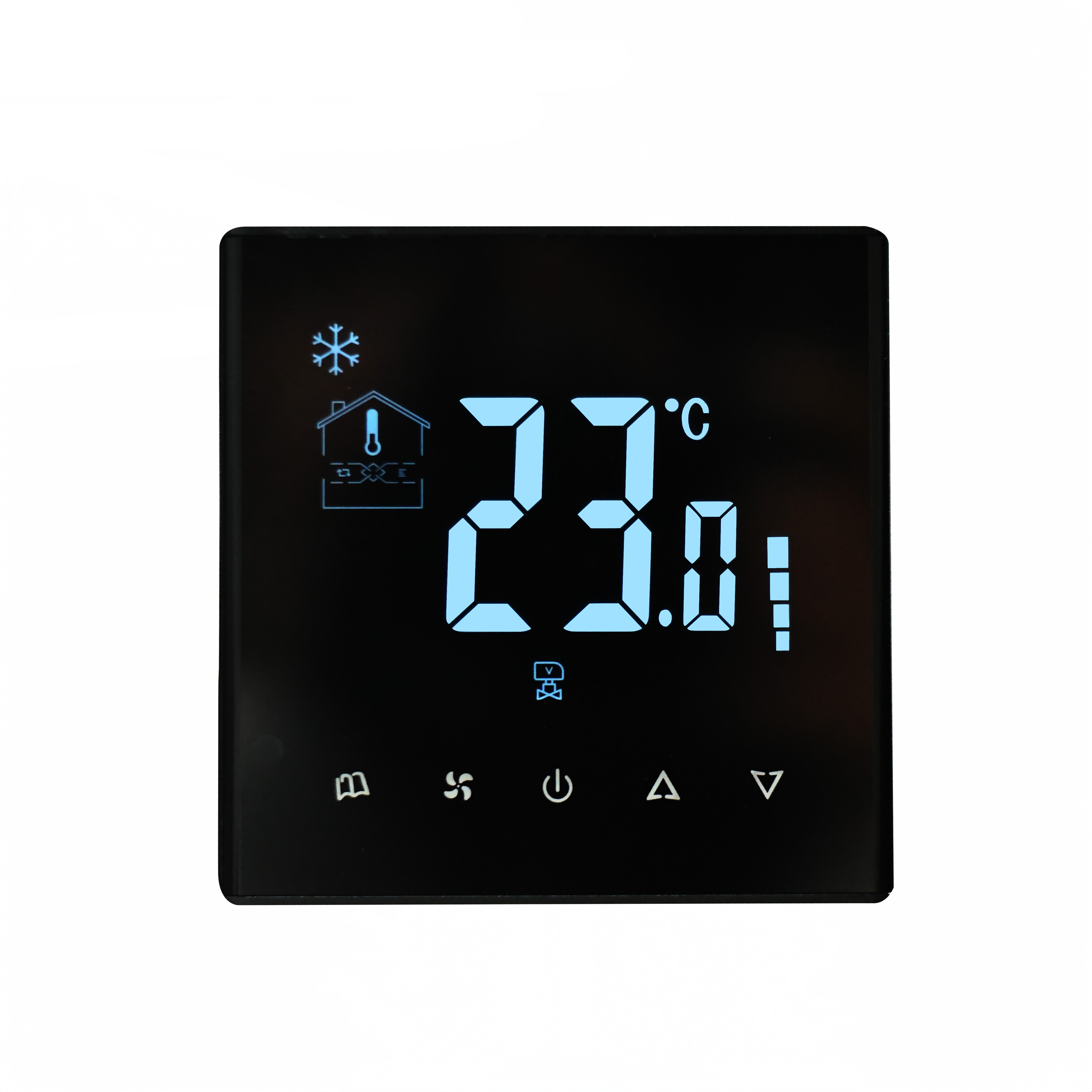 中央空调地暖二合一温控器水机两联供WiFi智能触摸空调控制面板
