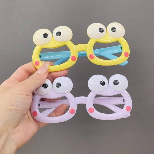 儿童眼镜框可爱青蛙玩具镜架超萌卡通男童女童宝宝装饰眼镜无镜片 - 图2