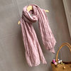 If there is no plain tie-dye thin spring and autumn cotton and linen scarf for women