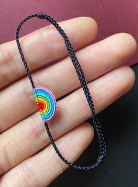 【彩虹桥】新中式编织手链精编手绳本命年红绳手链文创手作