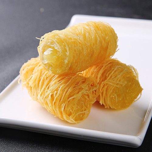 古越斋阿诺金丝香芋酥卷榴莲酥油炸小吃酒店餐厅面线半成品夹心卷 - 图1