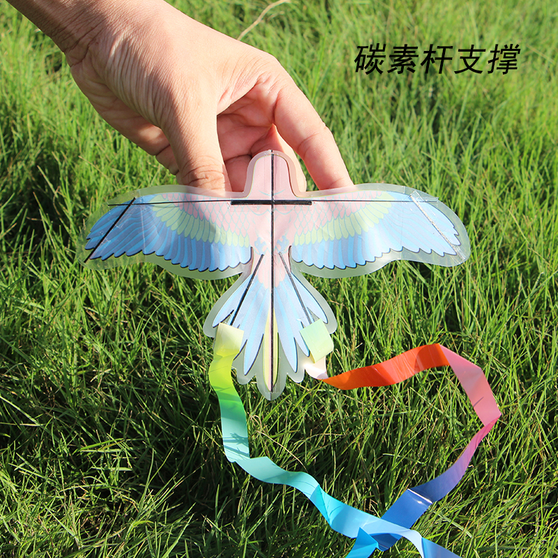 迷你20cm动态小风筝儿童卡通鱼竿燕子塑料小风筝易飞手持风筝厂家 - 图2