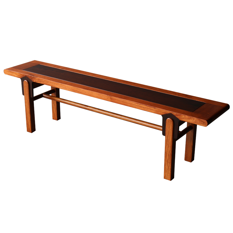 新中式长条凳刺猬紫檀品质红木家具简约花梨木长板凳子餐厅长凳子-图3