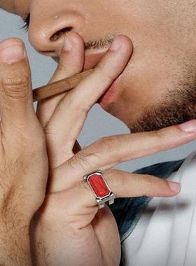 BABAMA男女情侣原创设计对戒戒指