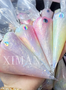 ｛云纱梦境｝特调混色珠光闪烁珠光胶水晶胶梦幻奶油胶diy手机壳