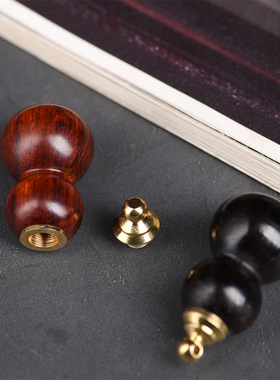 黑檀犀角紫檀葫芦吊坠可做鼻烟壶木制木质手把件福禄脖挂钥匙挂件