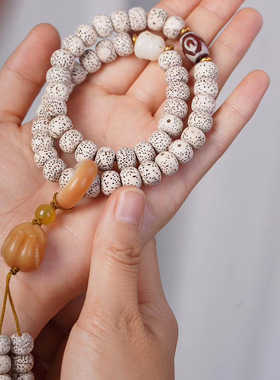 炭烧喵爪款DIY星月菩提手链念珠厂批发规格8×10男女手链装饰首饰