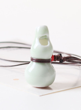 陶瓷口哨可吹响绳子古风学生吊坠