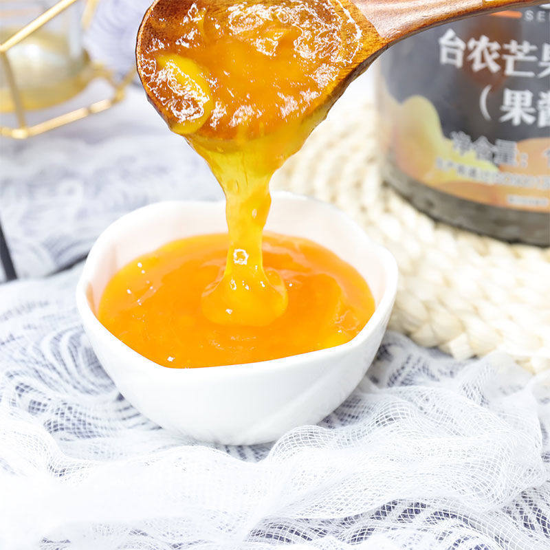 新仙尼果酱台农芒果果泥冰粥果粒酱 家宏其利食品果酱