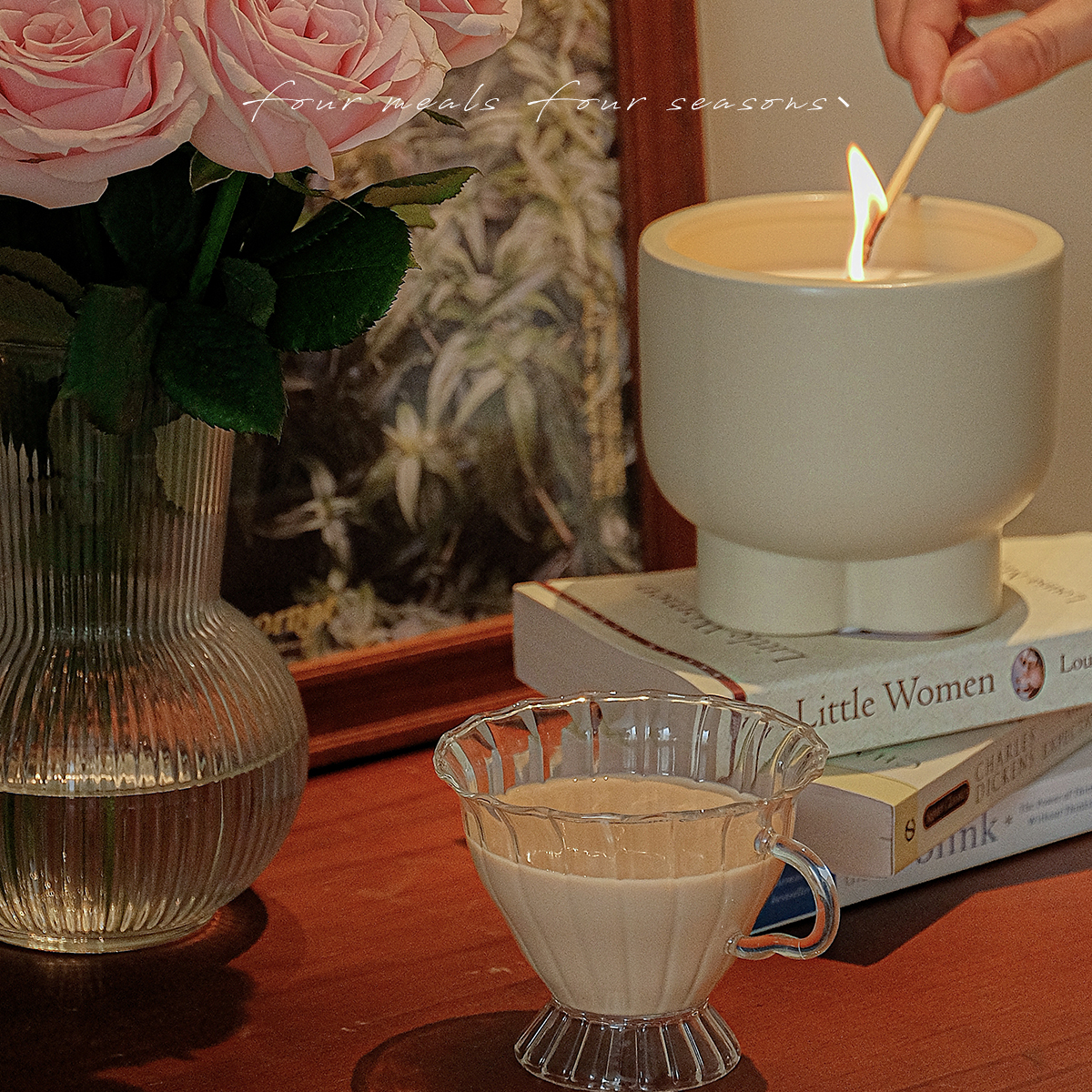 《枕边童话》超大罐510g香薰蜡烛氛围感小众高级陶瓷房间香氛礼物 - 图0