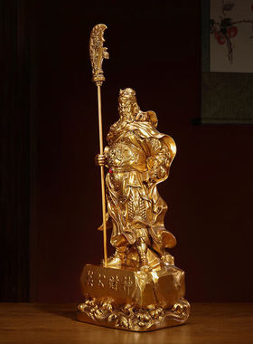 兰卡家居关公关二爷摆件招财中式客厅玄关店铺前台装饰品公司乔迁