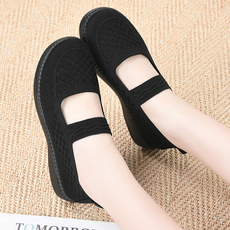 老北京布鞋女休闲透气网面平底浅口单鞋中老年妈妈鞋舒适防滑软底,淘宝优惠券,粉丝福利购,淘宝优惠卷