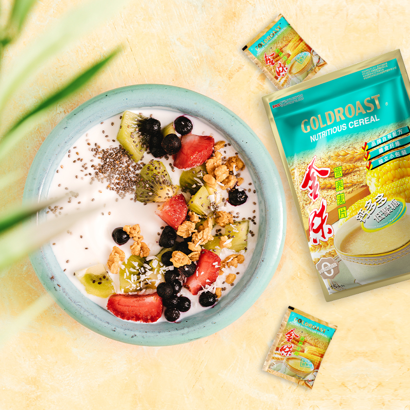 金味钙多多低聚糖燕麦片420g学生早餐冲饮上班族营养麦片代餐食品 - 图0