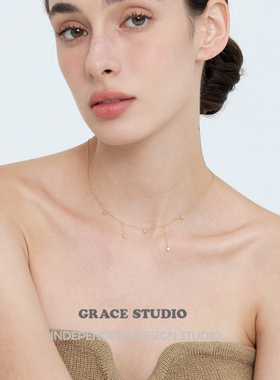 春夏超仙精致纯银锁骨链