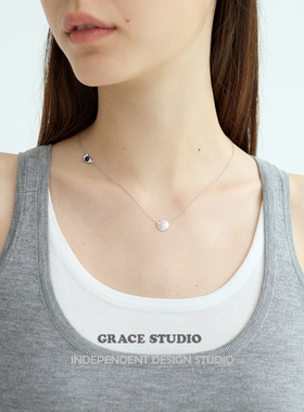 G/S极细年轮青金石气质项链