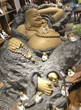 镇宅玄关大型弥勒佛摆件