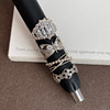 Retro high-end geometric bow twist gold ring women's light luxury personality fashion trend ring ring