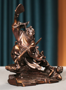 工厂直发钟馗镇妖捉妖摆件工艺品家用家居客厅摆设办公室桌面陈设