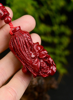 朱砂紫金砂白菜吊坠挂件男女款雕花低含量挂件直播货源工厂批发