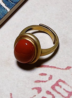 承李李原创设计风水晶文玩戒指