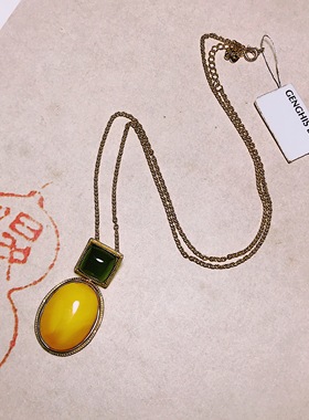 承李李高端定制 原创气质民族风珠宝玉石翡翠爆款 轻奢项链女