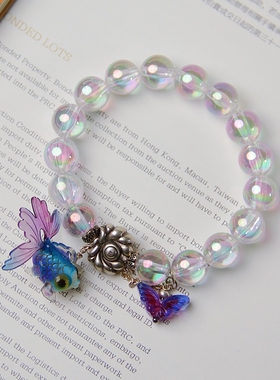 承李李原创设计蝴蝶琉璃手链