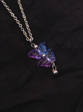 承李李原创设计琉璃蝴蝶项链