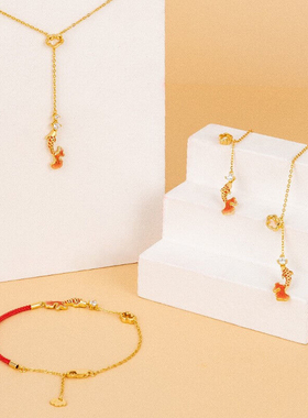 925纯银如意锦鲤 系列首饰项链手链2025新款耳饰生日礼物小众饰品