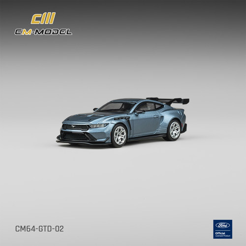 CM Model 福特野马 Ford Mustang GTD 纵情蓝 合金 1:64 - 图0