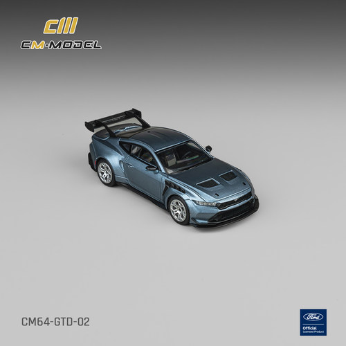 CM Model 福特野马 Ford Mustang GTD 纵情蓝 合金 1:64 - 图3