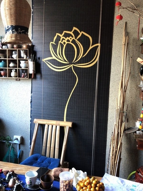 茶室背景新中式竹帘卷帘窗帘阳台遮光喝茶隔断客厅装饰定制窗帘,淘宝优惠券,粉丝福利购,淘宝优惠卷